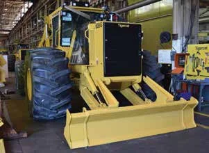 This skidder is set to leave the Savage Drive plant in Cambridge.