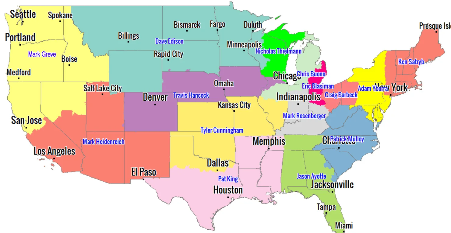 Sales Territory Map