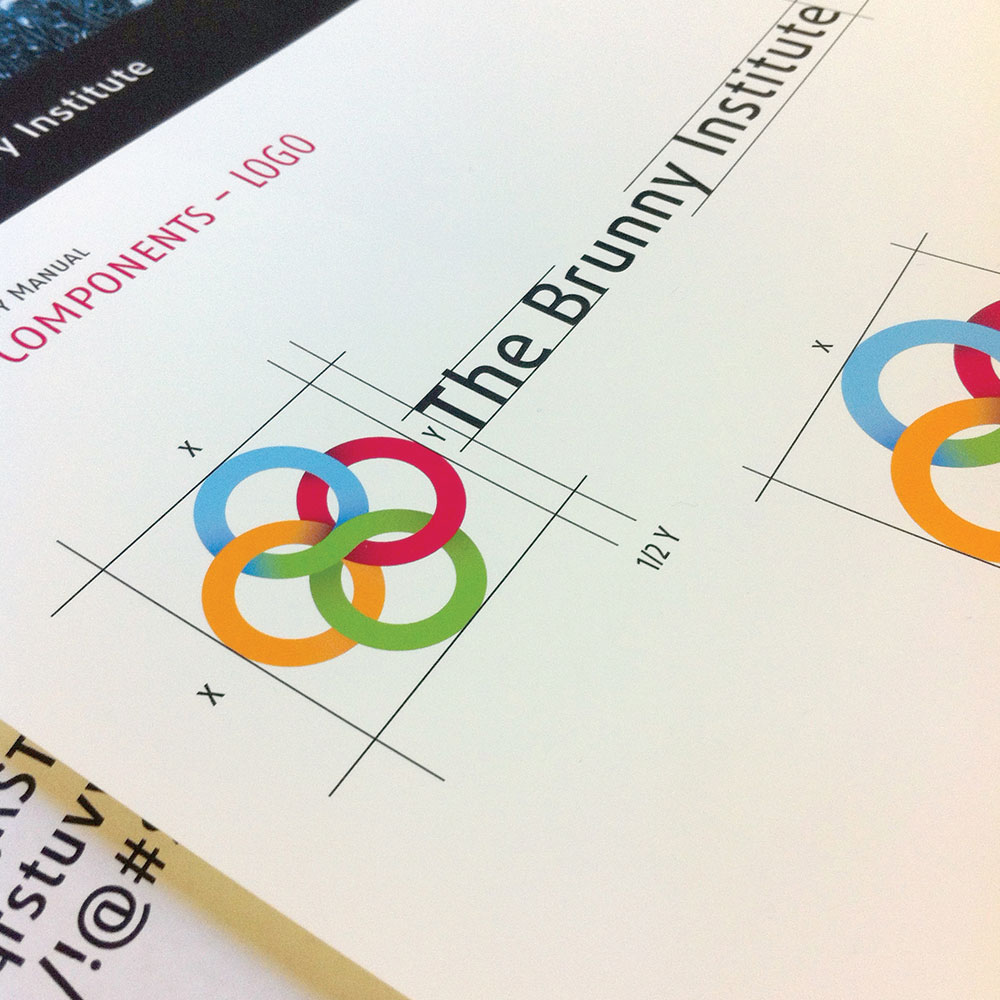 neutral7 graphic design gainesville brunny institute logo identity design branding manual