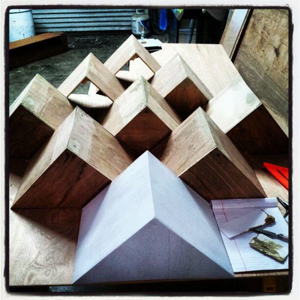 neutral7 graphic design gainesville custom fabrication project wood dimensional installation