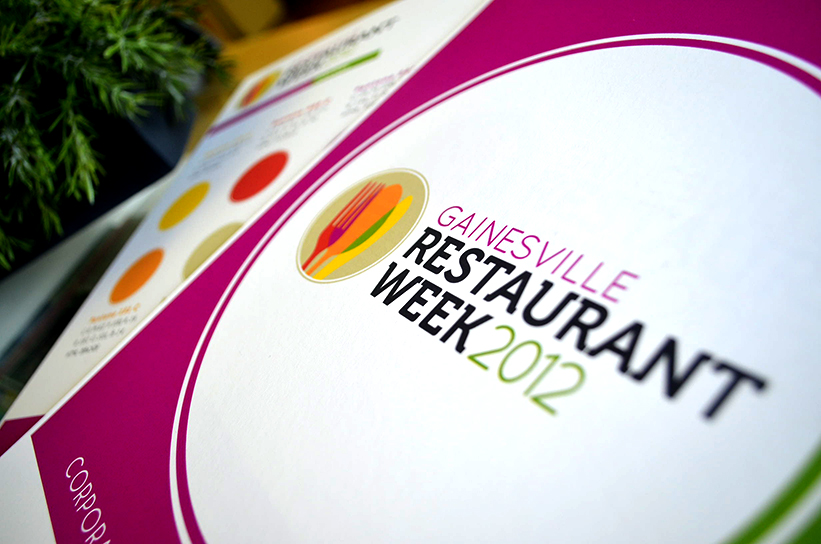 neutral7 graphic design gainesville restaurant week event branding awards