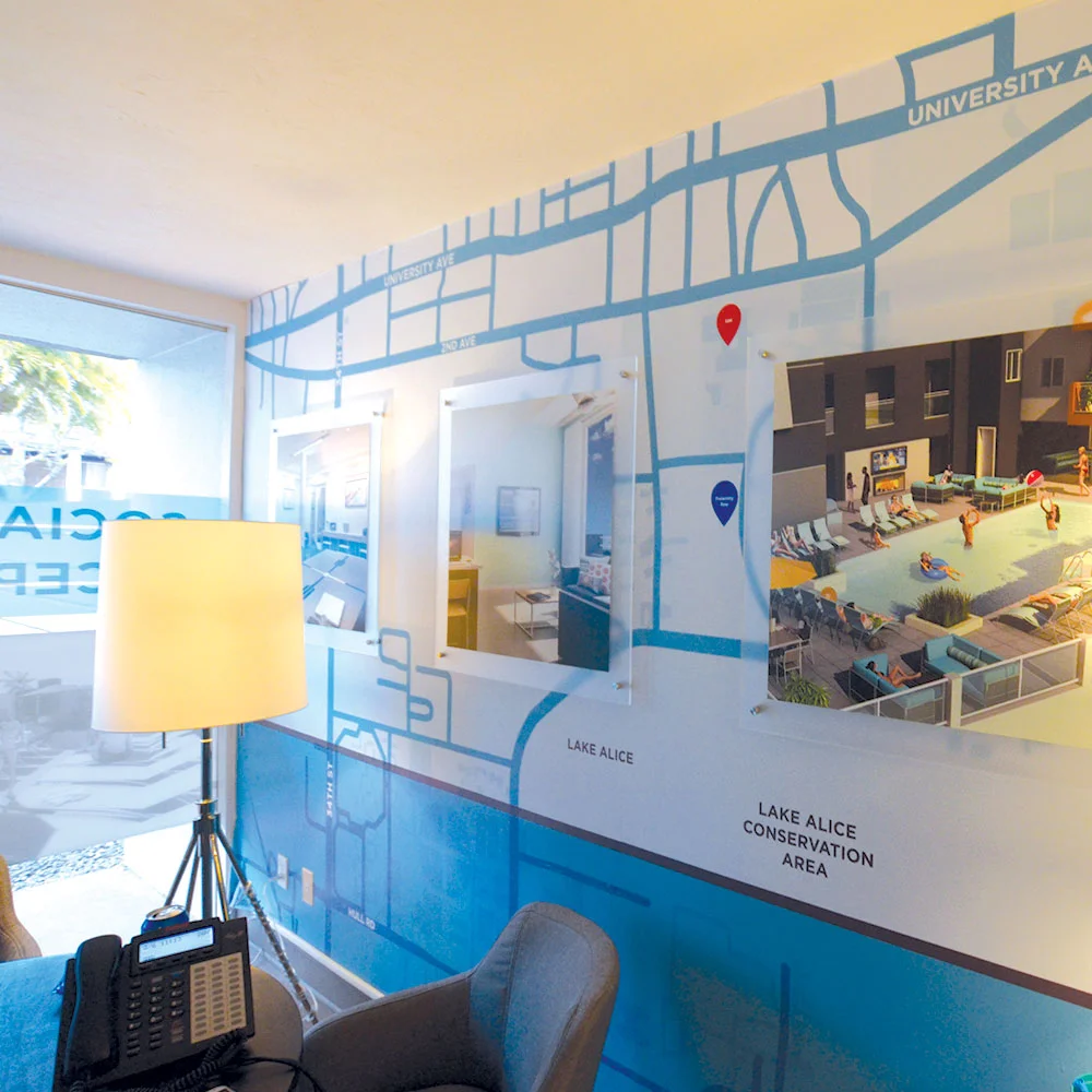 neutral7 design large format printing acrylic wall signs wall graphics