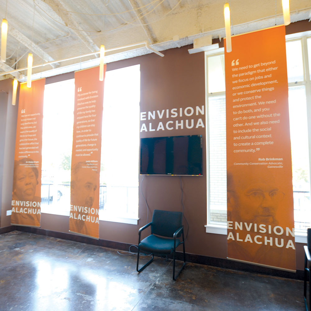 neutral7 design large format printing events hanging banners