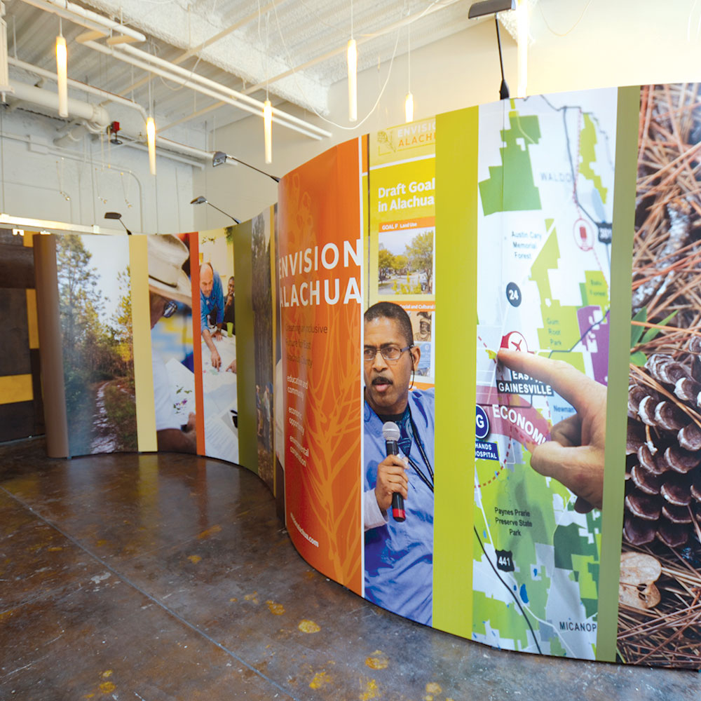 neutral7 design large format printing events sidewinder display wall graphics hanging banners tradeshow