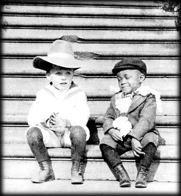 Quentin Roosevelt and Rosewell Pinckney, members of the "White House Gang" of young playmates. Theodore Roosevelt was an honorary member.