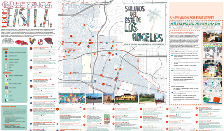 Greetings from East L.A. map