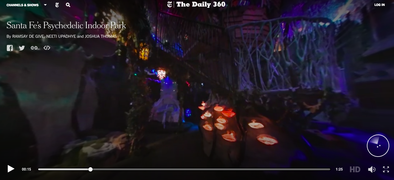Meow Wolf on NYTimes 360 page