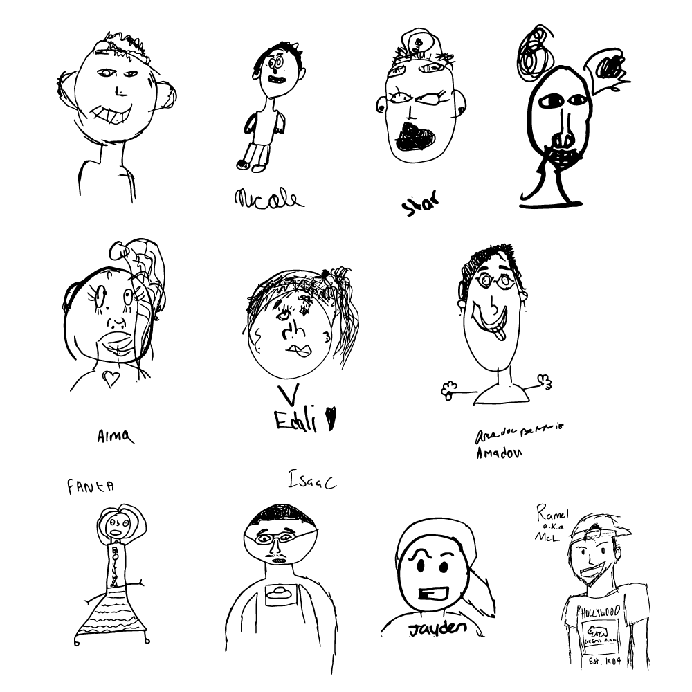Blind Contour Drawings