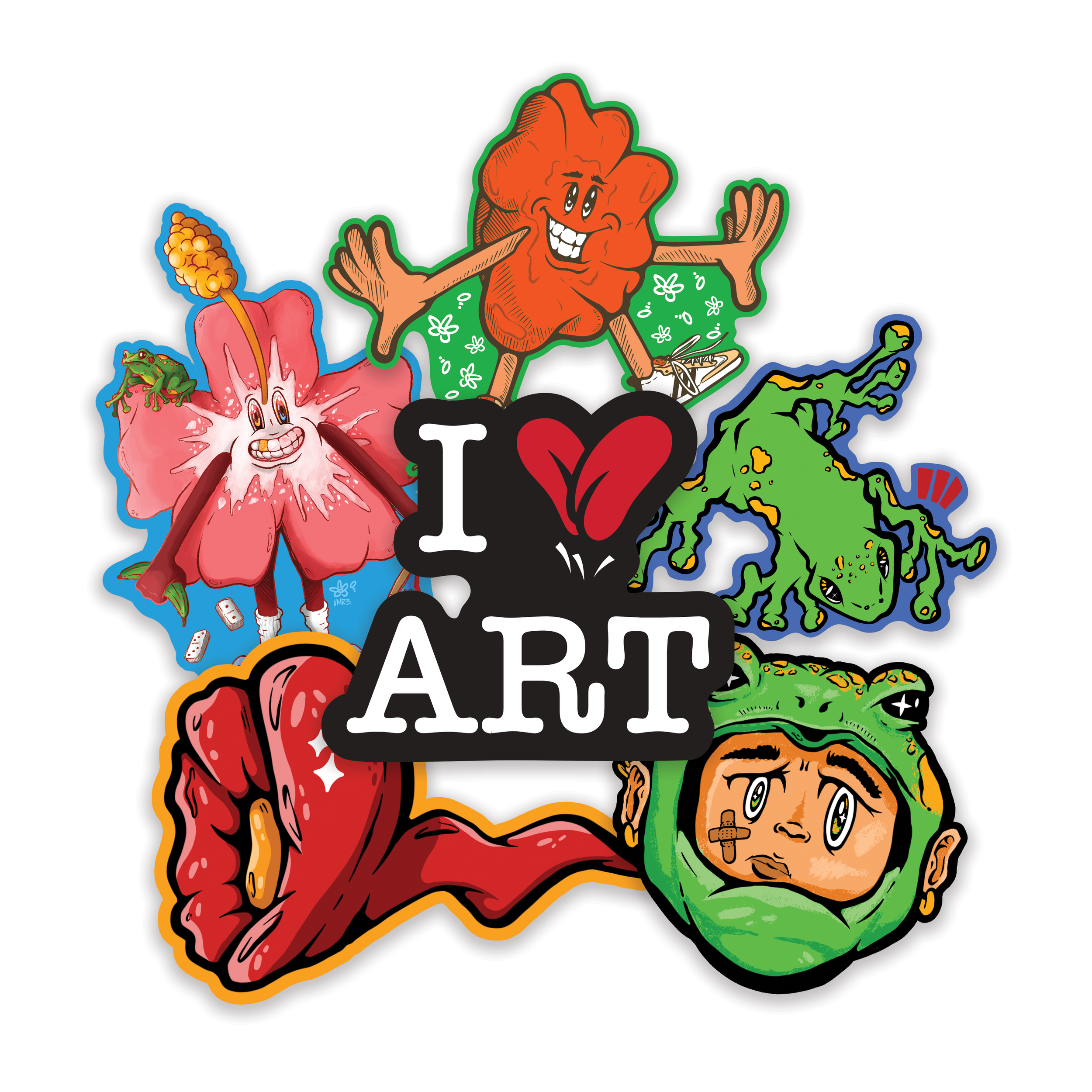 I Love Art Stick3r Pack