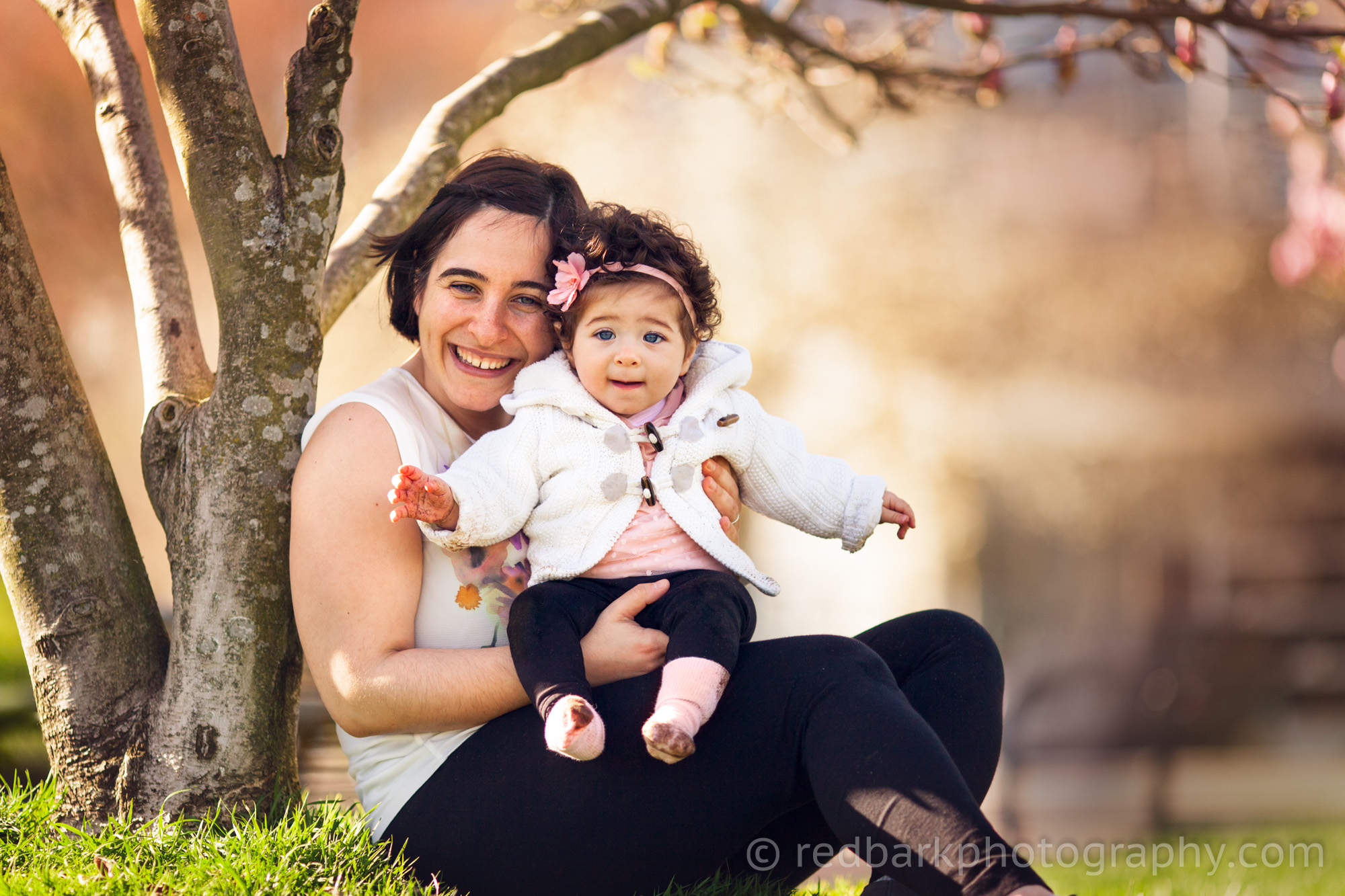 Spring flower baby photography Vancouver BC