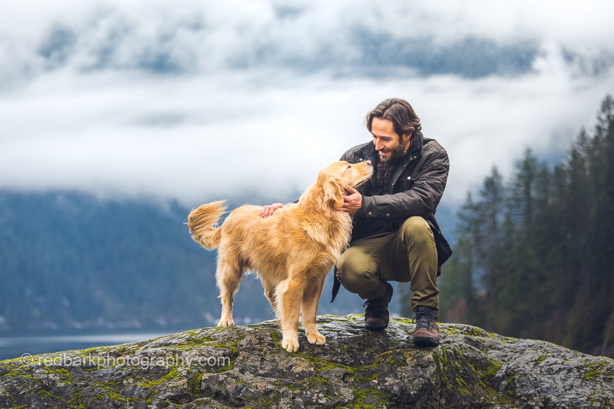 Actor and Golden Retriever