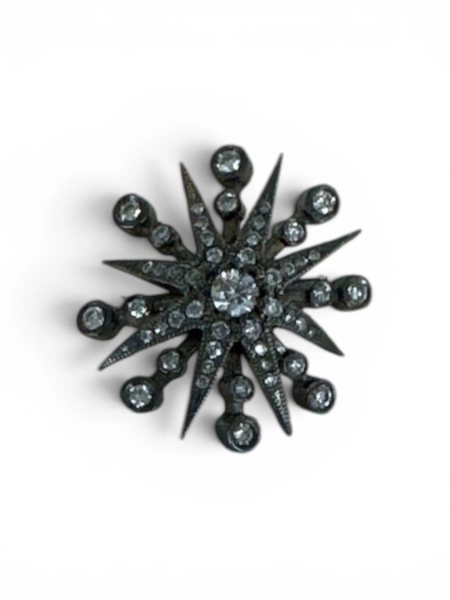 Mine Cut Diamond Starburst Small Ear Cuff