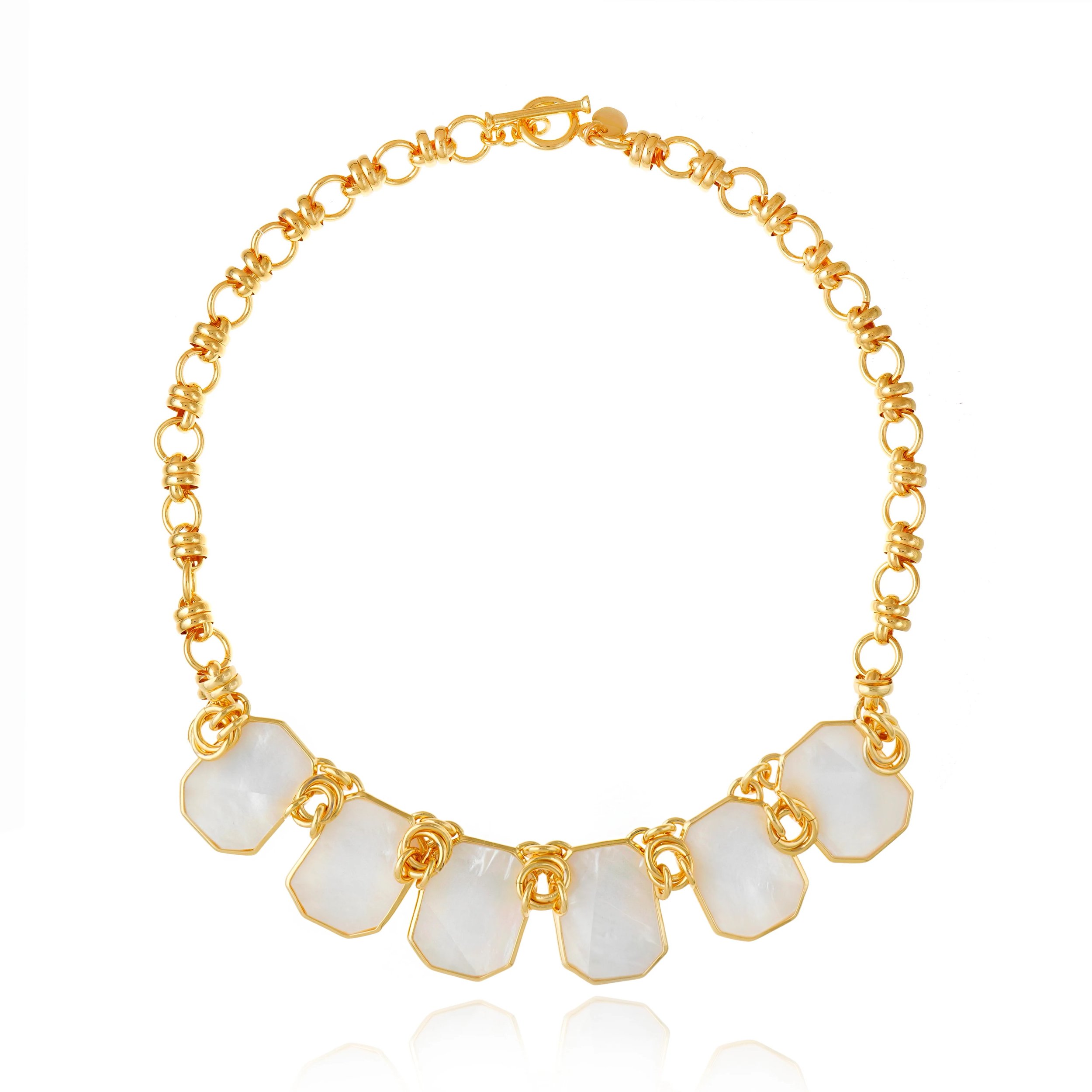 Cristina Sabatini Icon Classic White Mother of Pearl Necklace