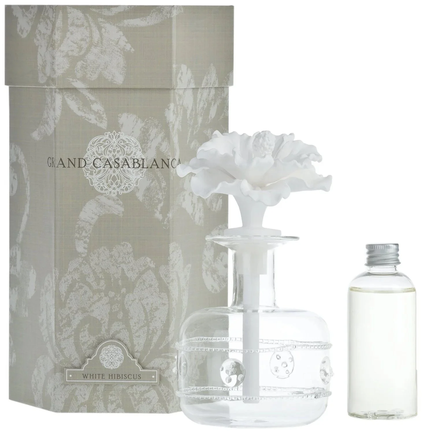 Zodax Grand Casablanca White Hibiscus