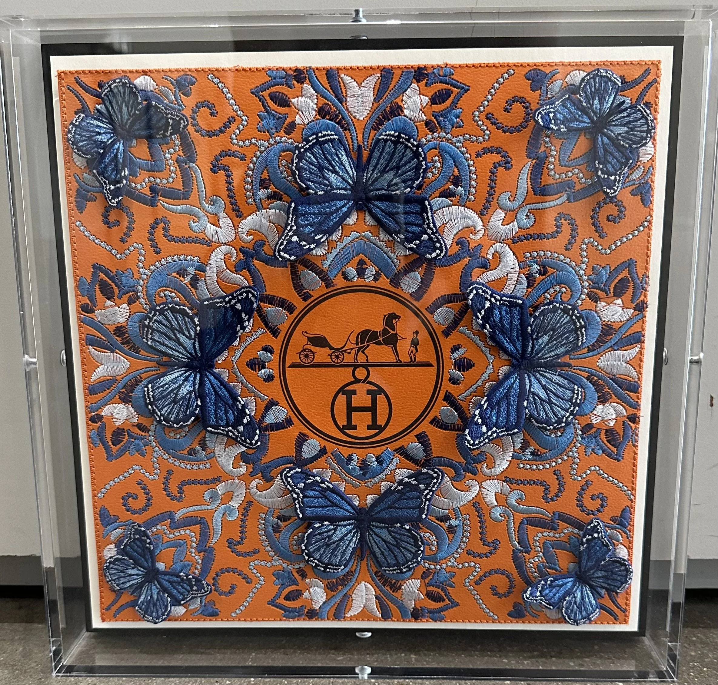 STEPEHEN WILSON HERMES BLUE SYMMETRY 12X12