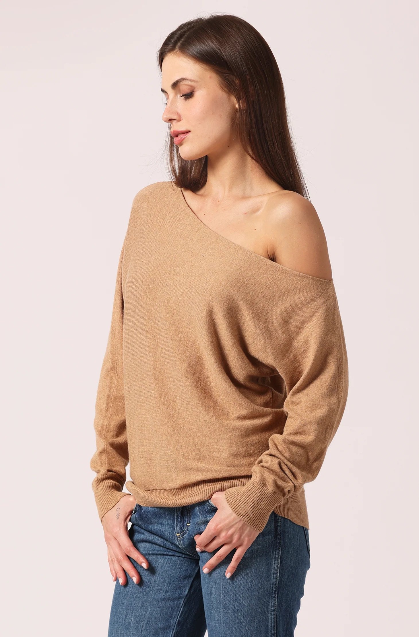 minnie rose off shoulder camel 2.jpeg