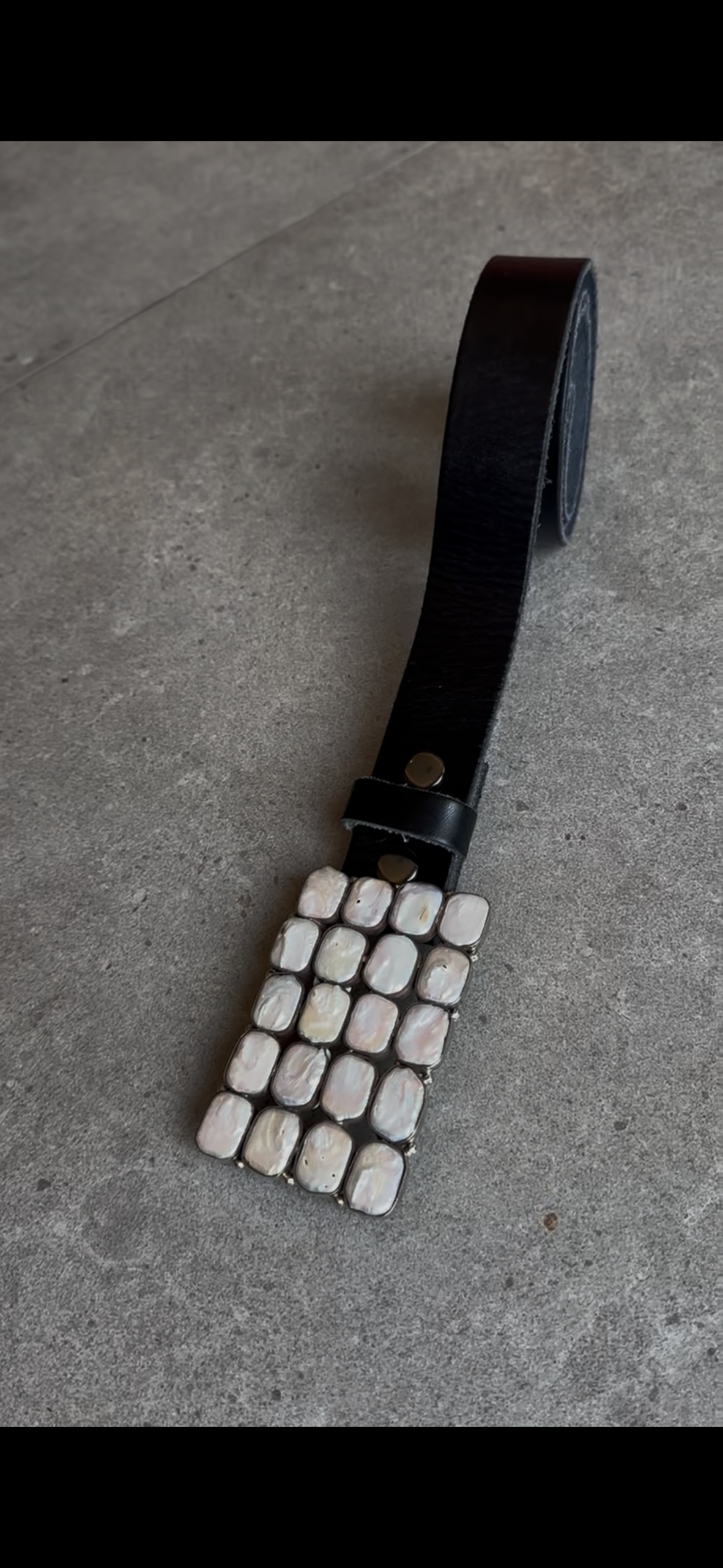 Mother of Pearl Belt Buckle