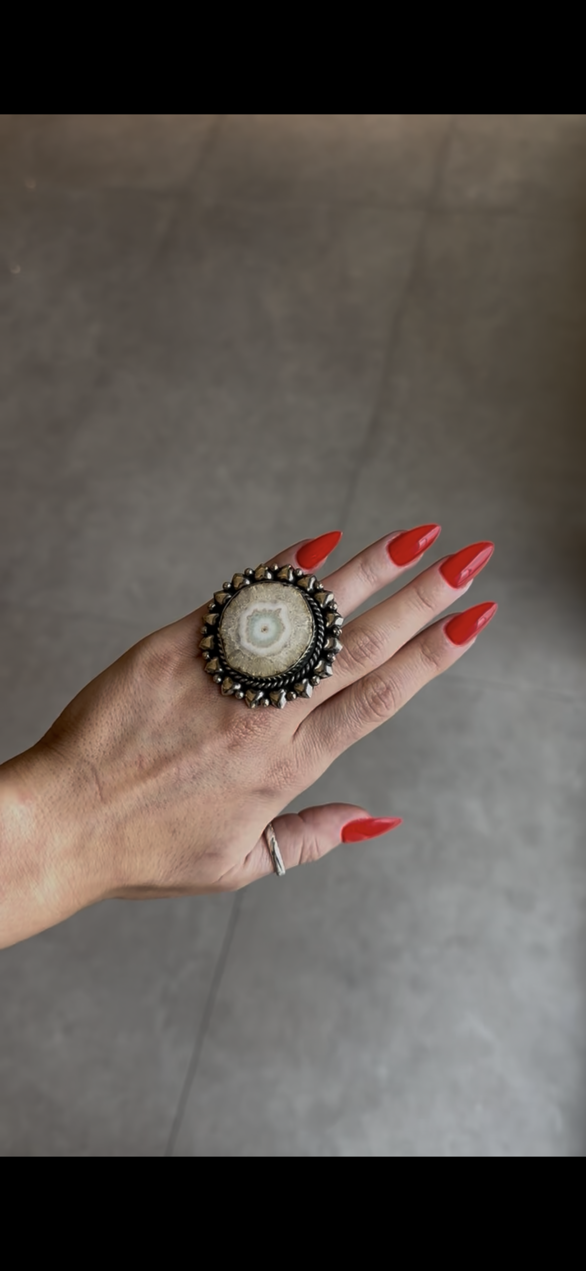 Agate Cocktail Ring