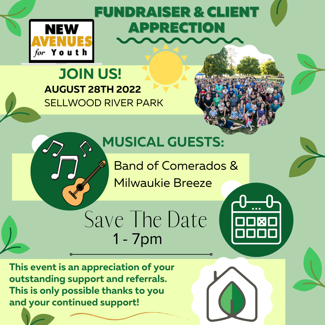 RSVP here for our 7th Annual Client Appreciation Picnic &amp; Fundraiser for New Avenues for Youth!