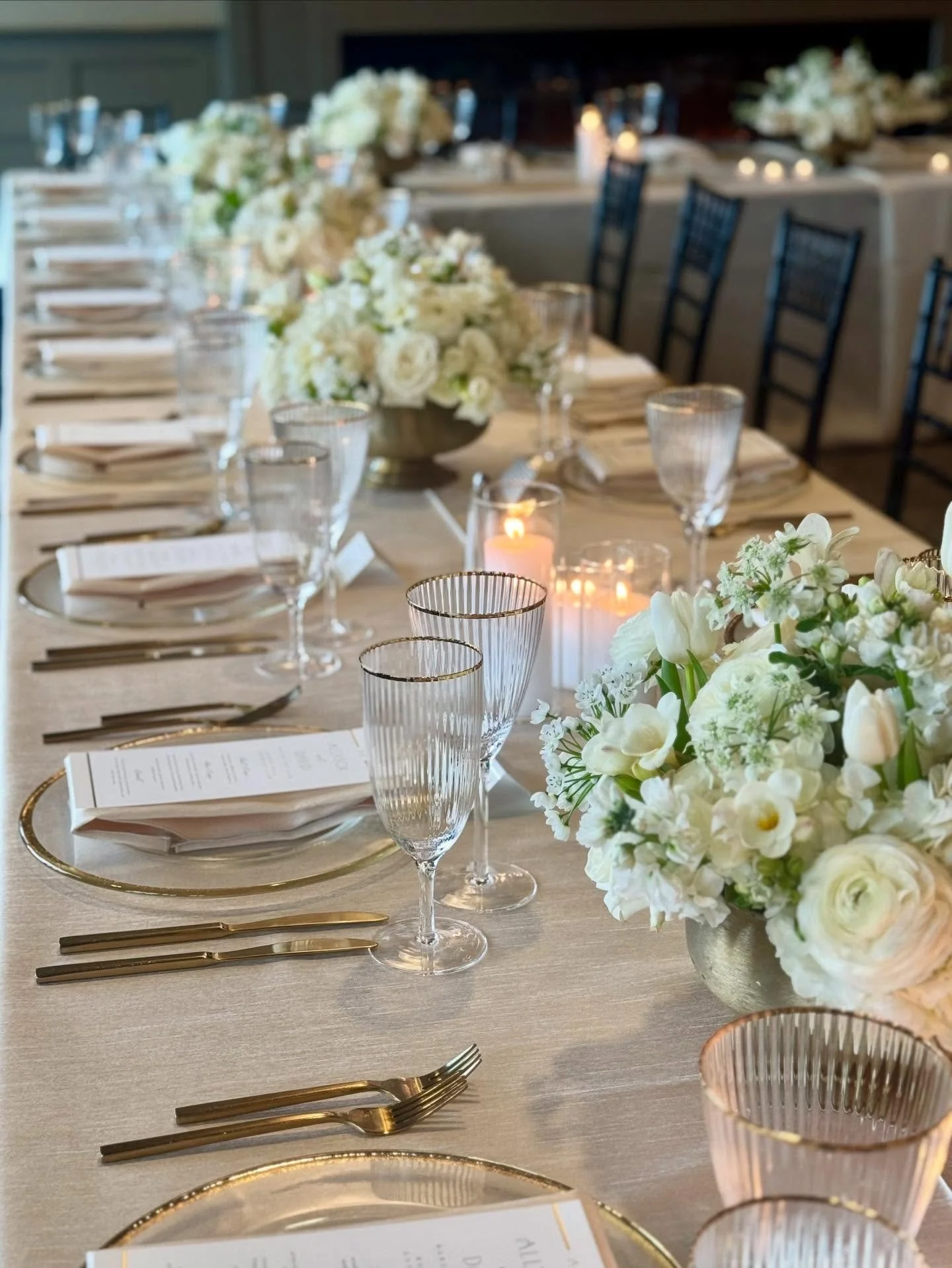 Timeless photos from a classic and intimate wedding reception for Allyson and David. I adore this entire family. A beautiful and celebrated love! 
.
.
.
Venue @roundhillcc 
Photos @adrianaklas 
Floral @annemendenhallflowers 
Rentals @trendeventcollec