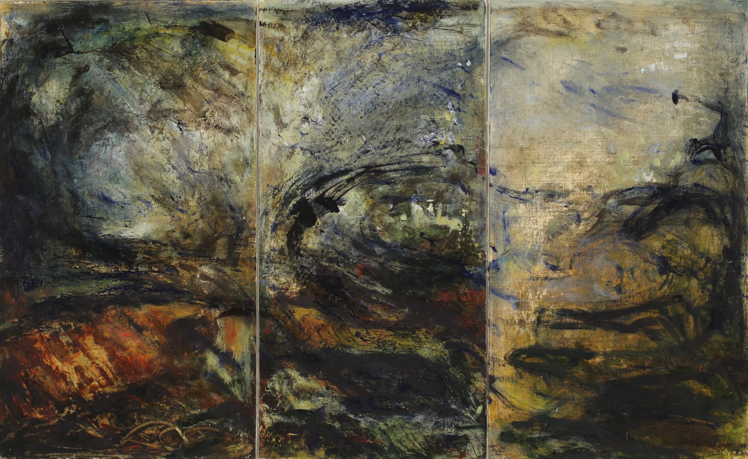 Study for vertical (triptych)