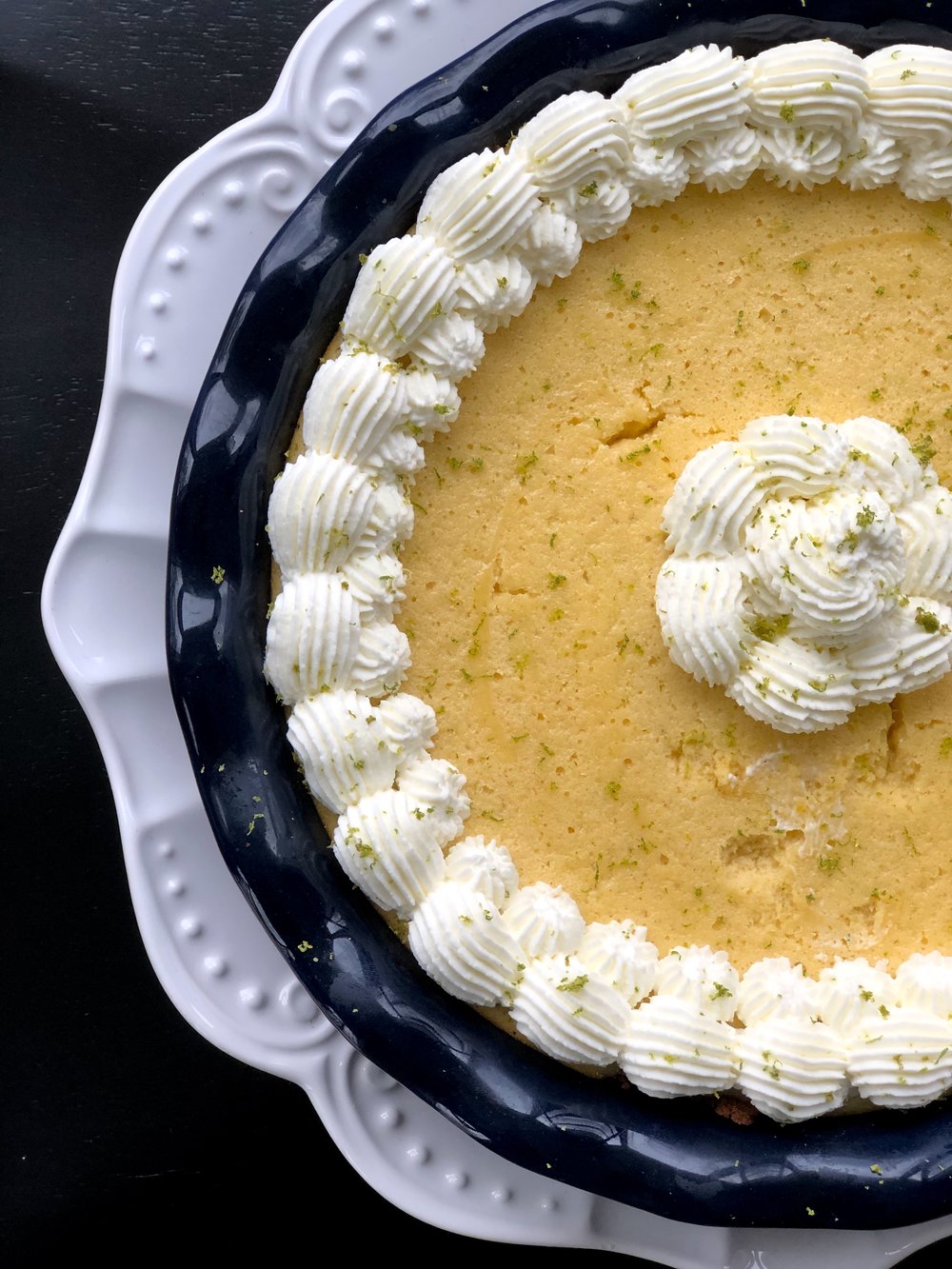 The Fluffiest Key Lime Pie with a Gingersnap Crust