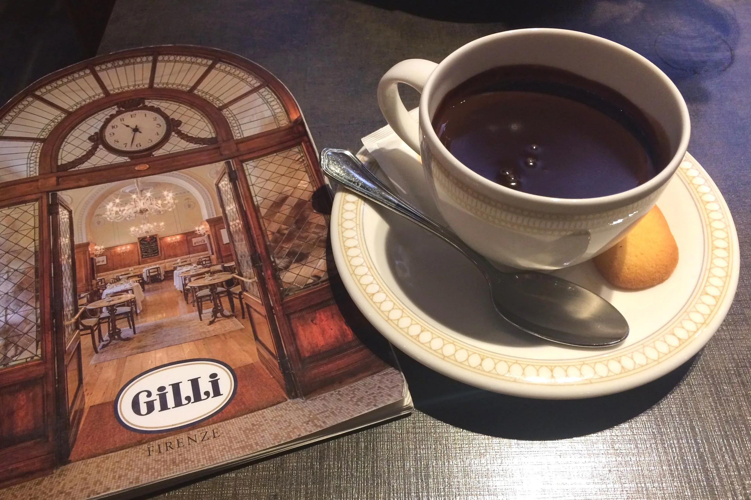 The famed hot chocolate at Caffè Gilli
