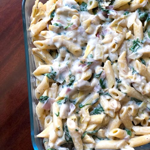 Spinach Artichoke Pasta