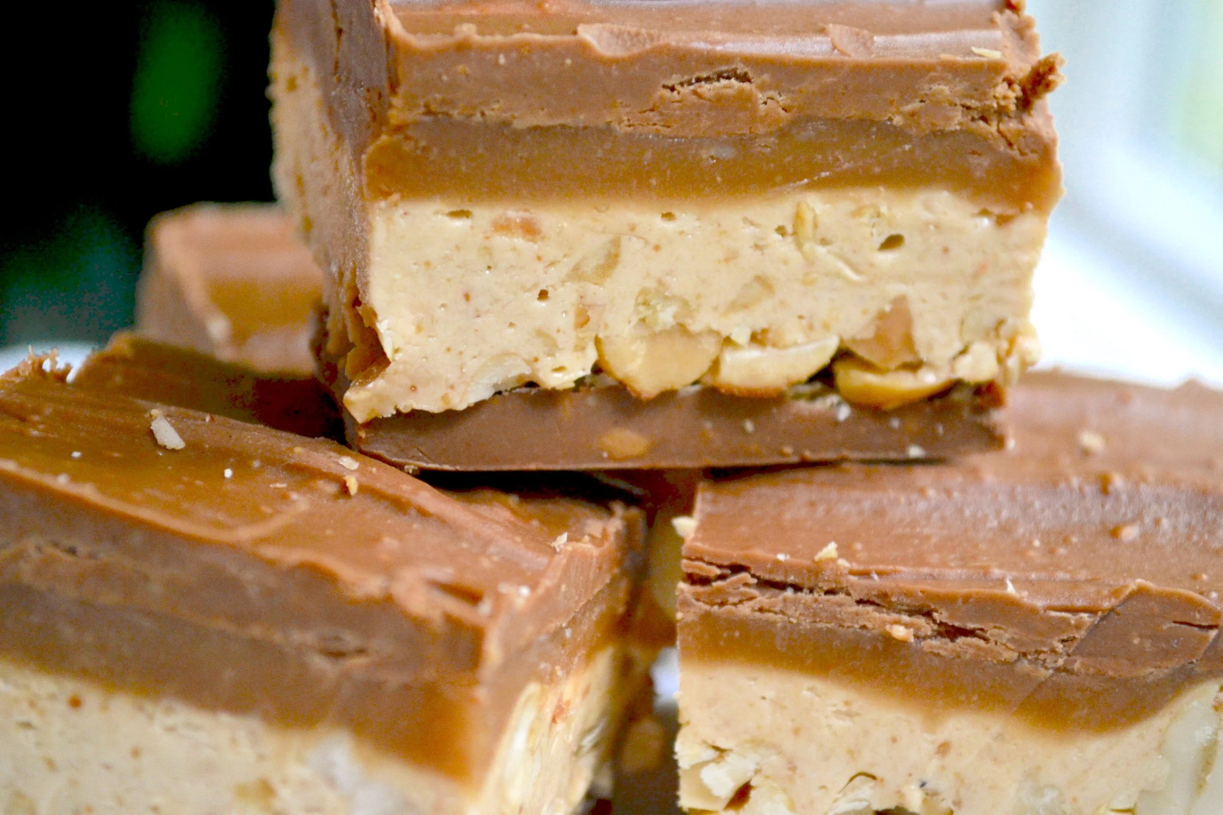 Homemade Snickers Bars