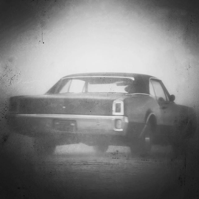 Driving in a dust storm. #classiccar #dustbowl #videoshoot #california Elouise and C&eacute;sar D&aacute;vila-Irizarry remixes coming April 20th on iTunes and cdbaby.  Transmigration. @johnchamberlinjohnchamberlin #americanhorrorstory #composer #blac