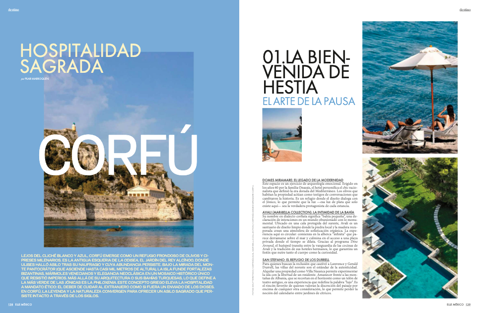 CORFU: HOSPITALIDAD SAGRADA - ELLE MEXICO