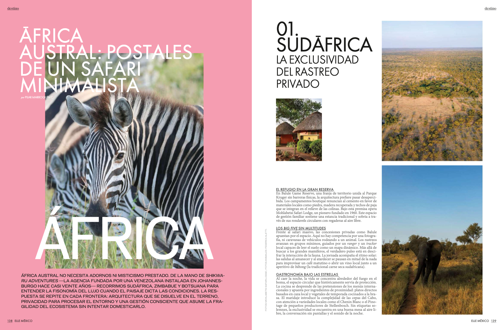 POSTALES DE UN SAFARI MINIMALISTA - ELLE MX JULIO 2026