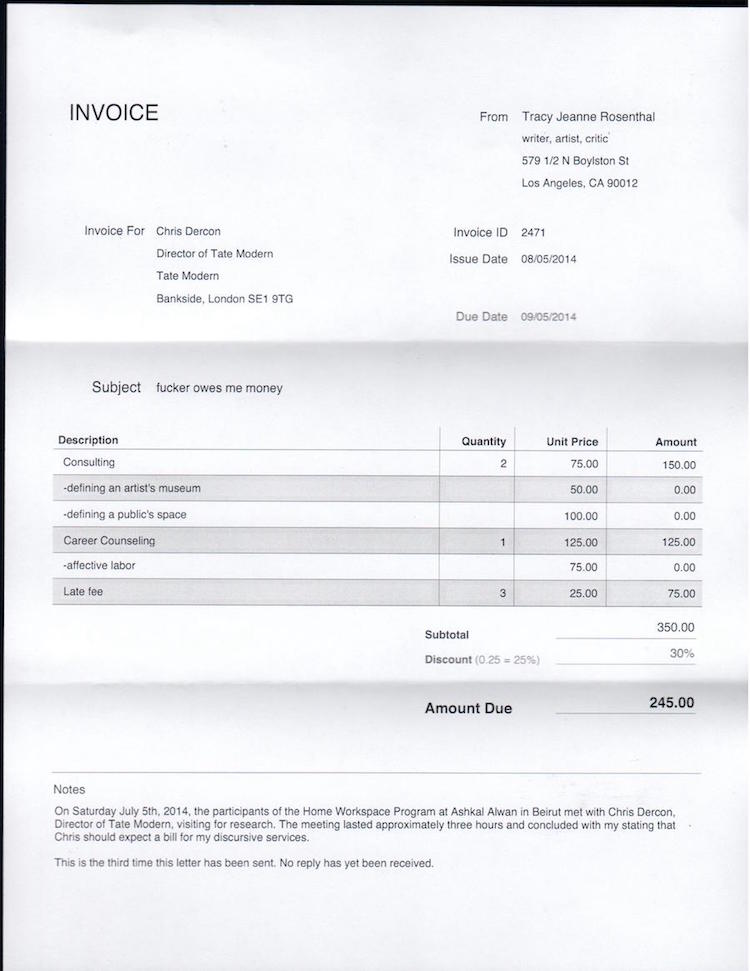 Fucker owes me money, 2014.
