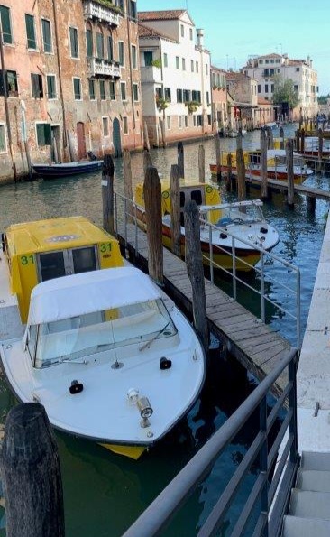 Ambulance boats ready for emergency calls in Venice