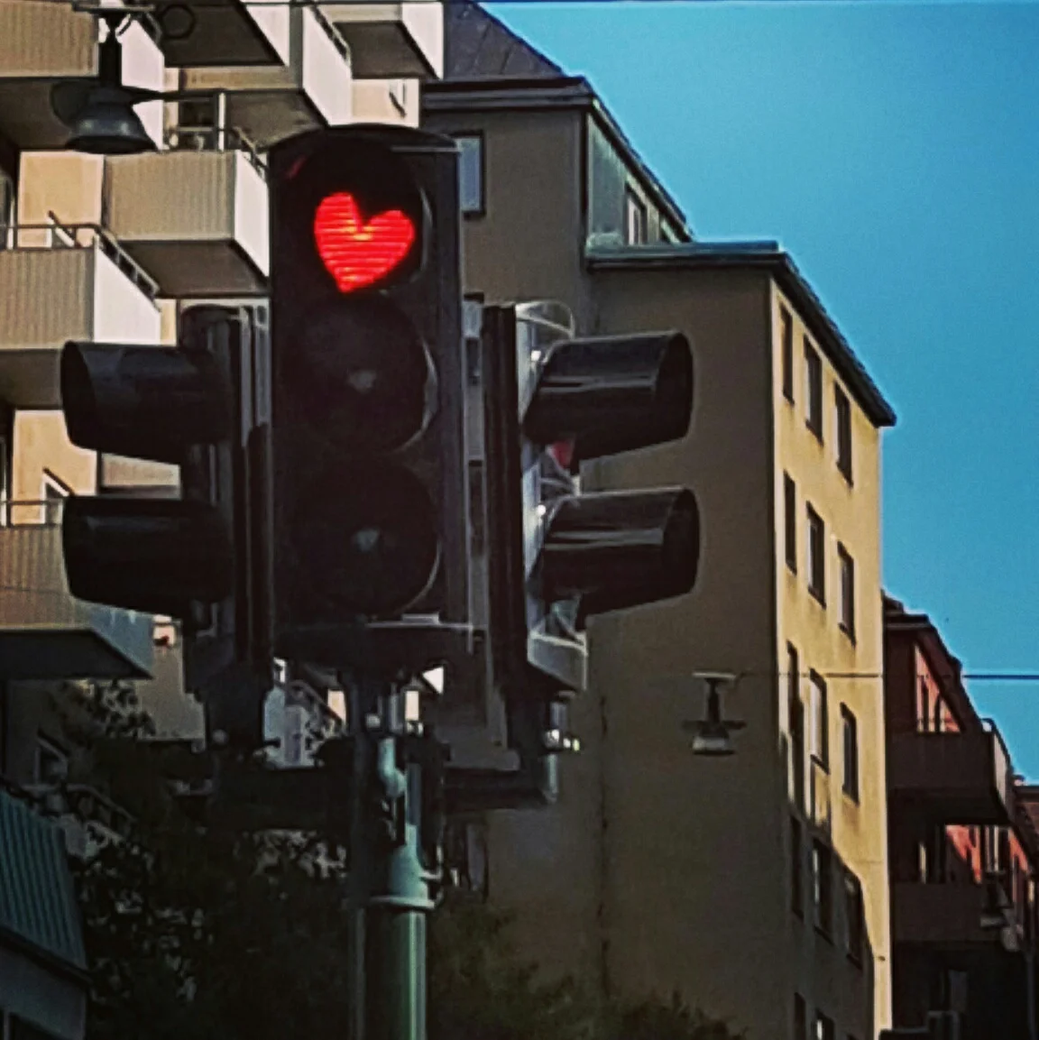 Trafikljus på söder i Stockholm 