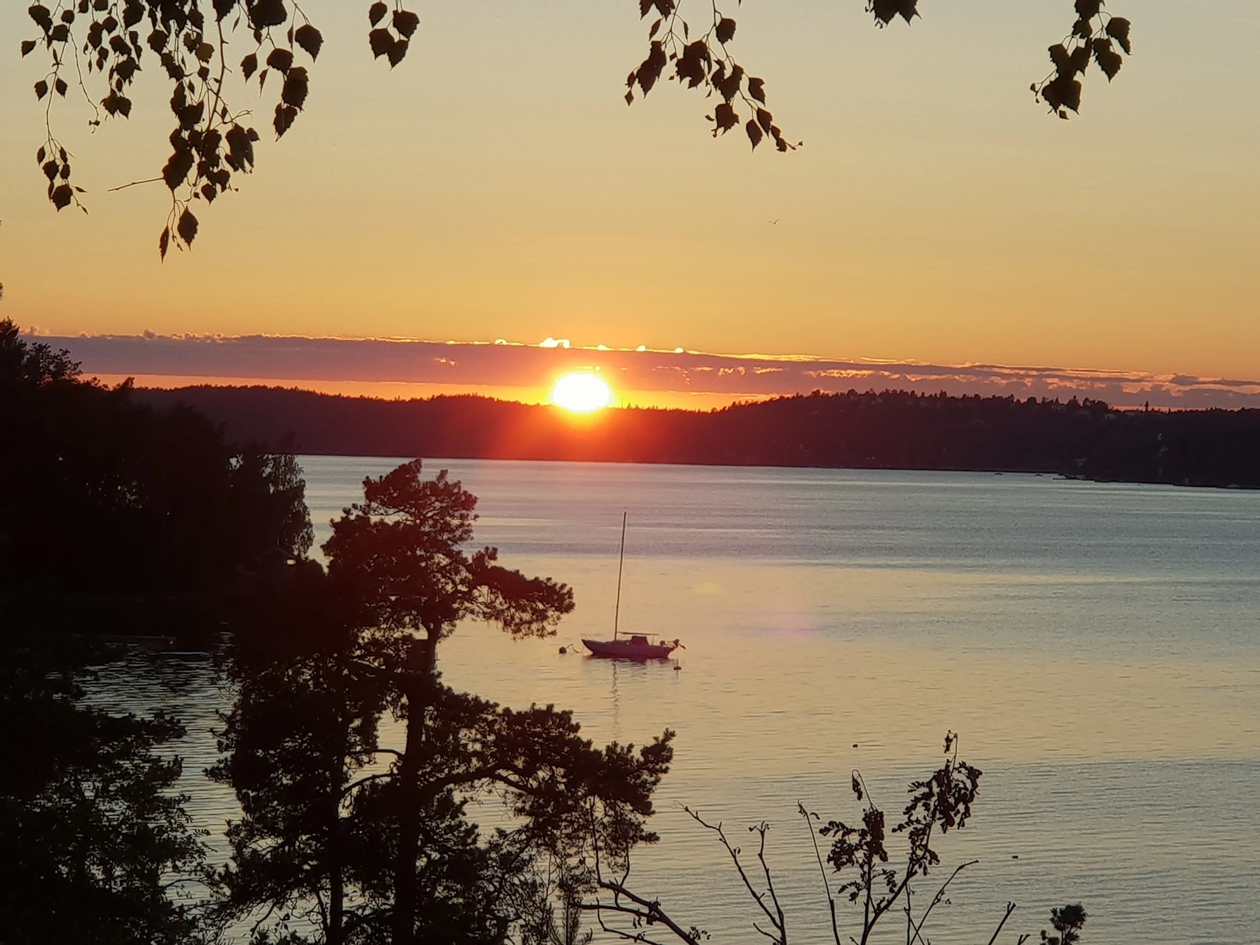 Solnedgång - en vackrare vy finns knappt 