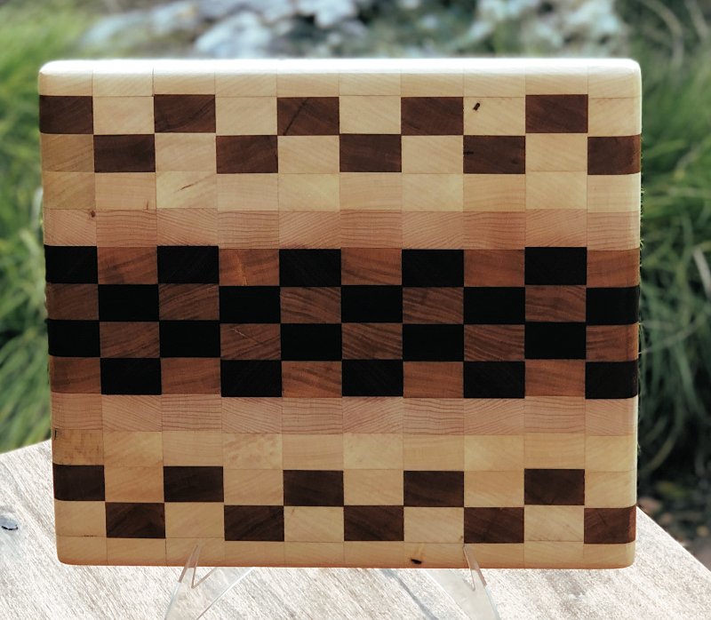 Checkered Cutting Board Dark — Emanate Gallery | Fine Art & Custom Framing