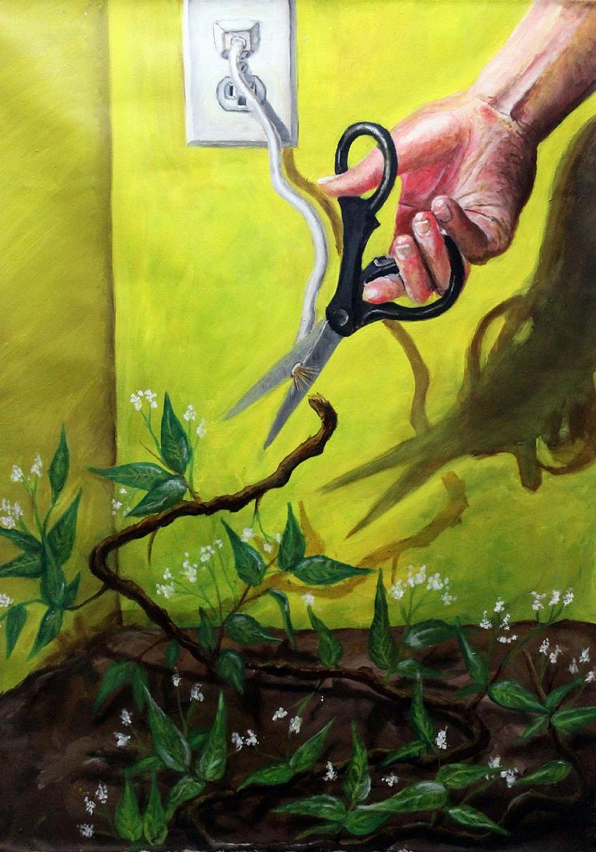 "Disconnect" Oil, 26x20"