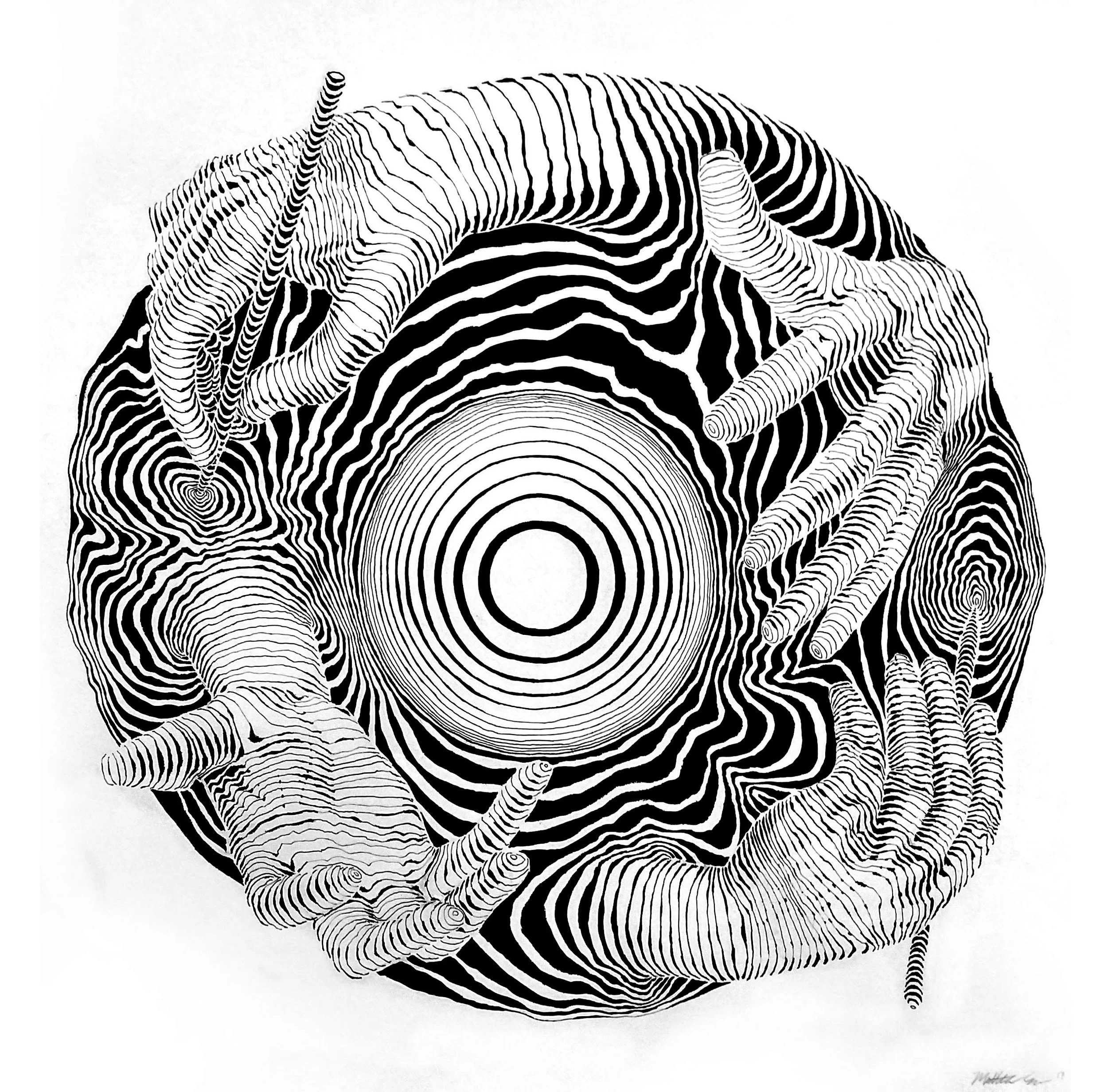 The Cycle, 12x12" Ink on Paper