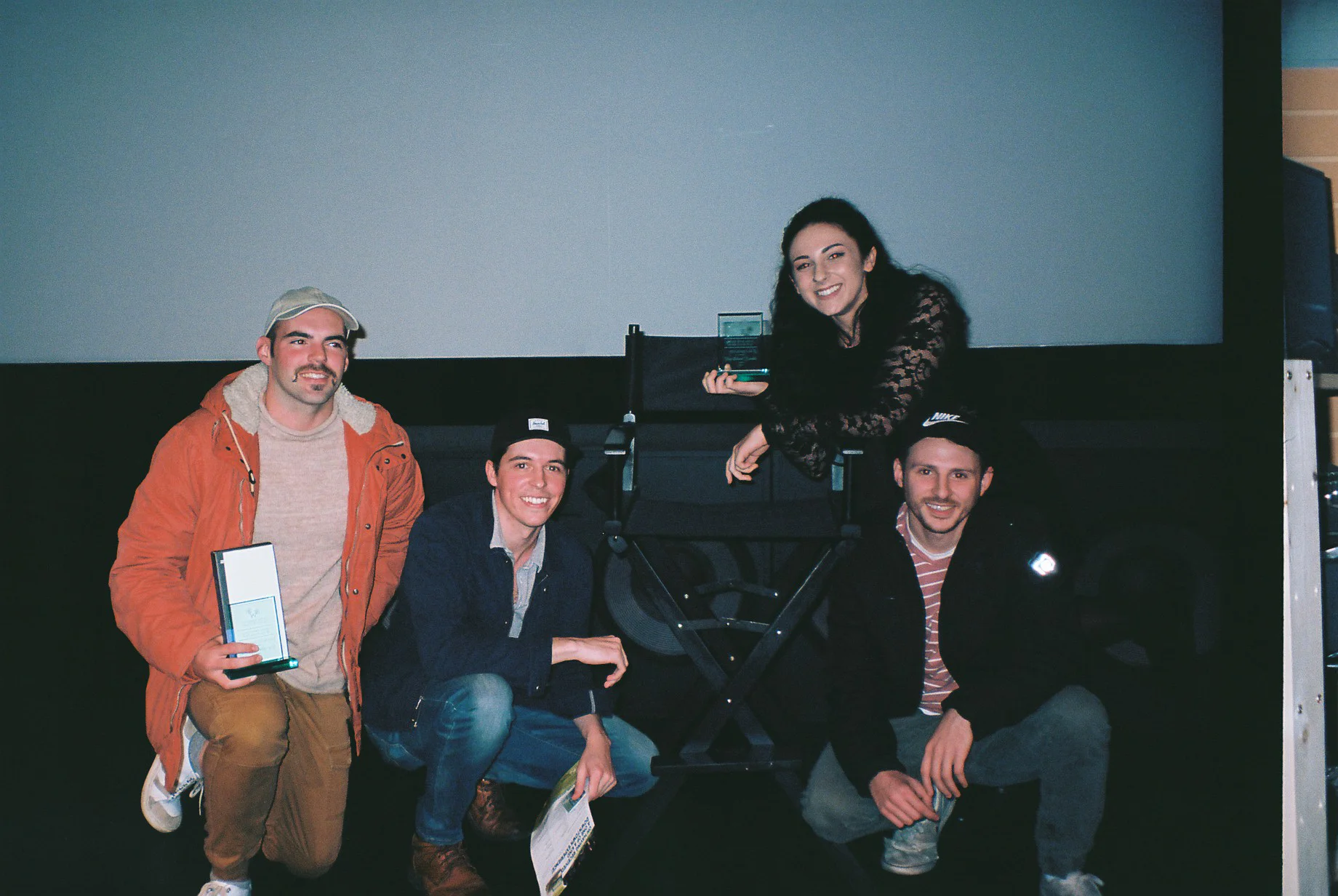Pictured left to right: Jarred Aitken, Kyle Des Rosiers, Felicia Rustico, and Bryce Weingust