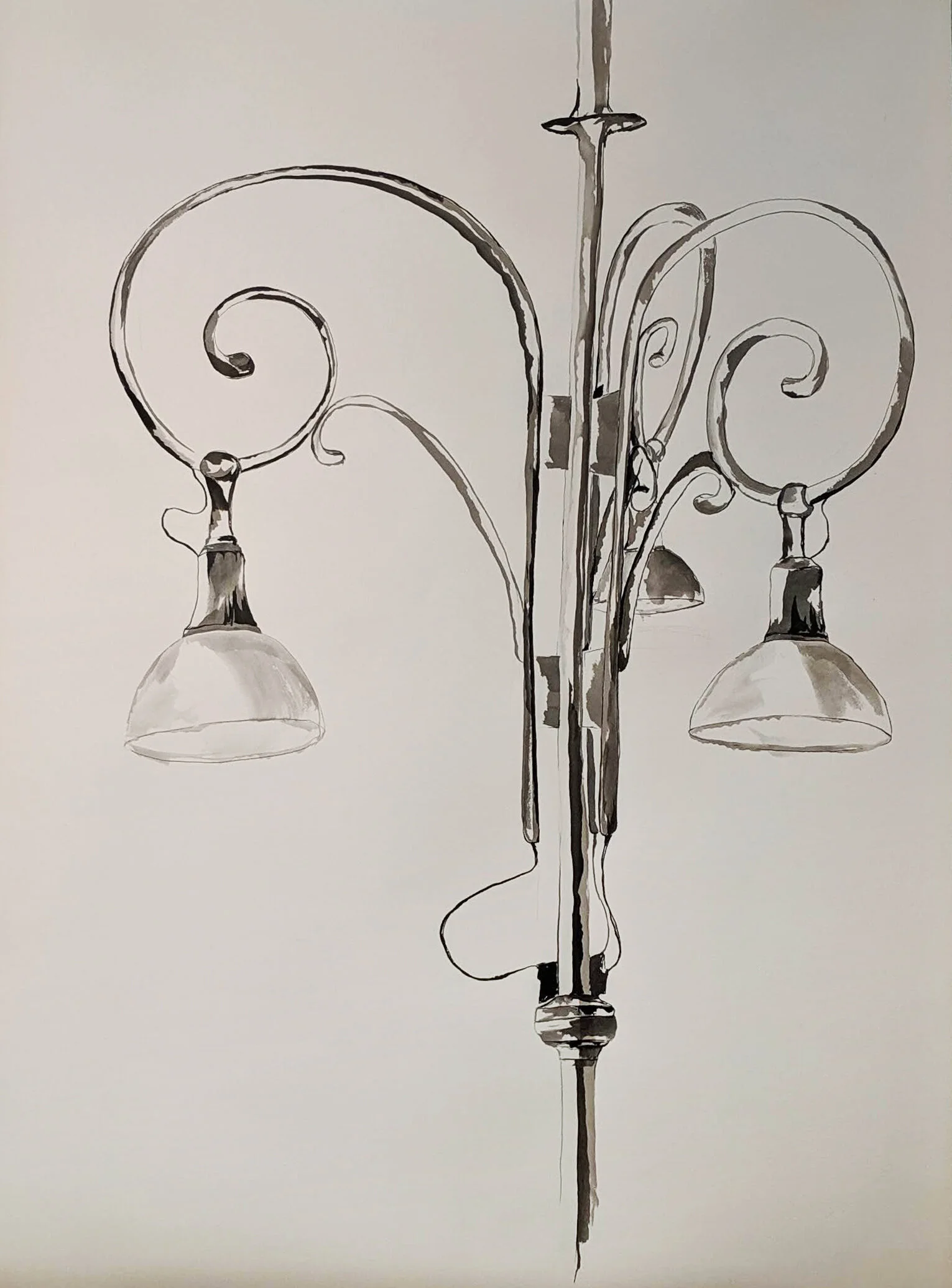 Postponed - Looking Up, works on paper by Matthew Hall