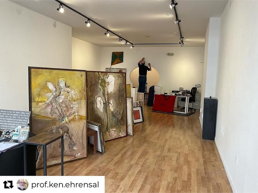 It&rsquo;s always bittersweet to reset the gallery but we are so excited for the next show!
&bull;
Repost from @prof.ken.ehrensal
&bull;
Yesterday was &ldquo;take down&rdquo; day. Take down last show. Spackle the walls.  Today others will go in and t
