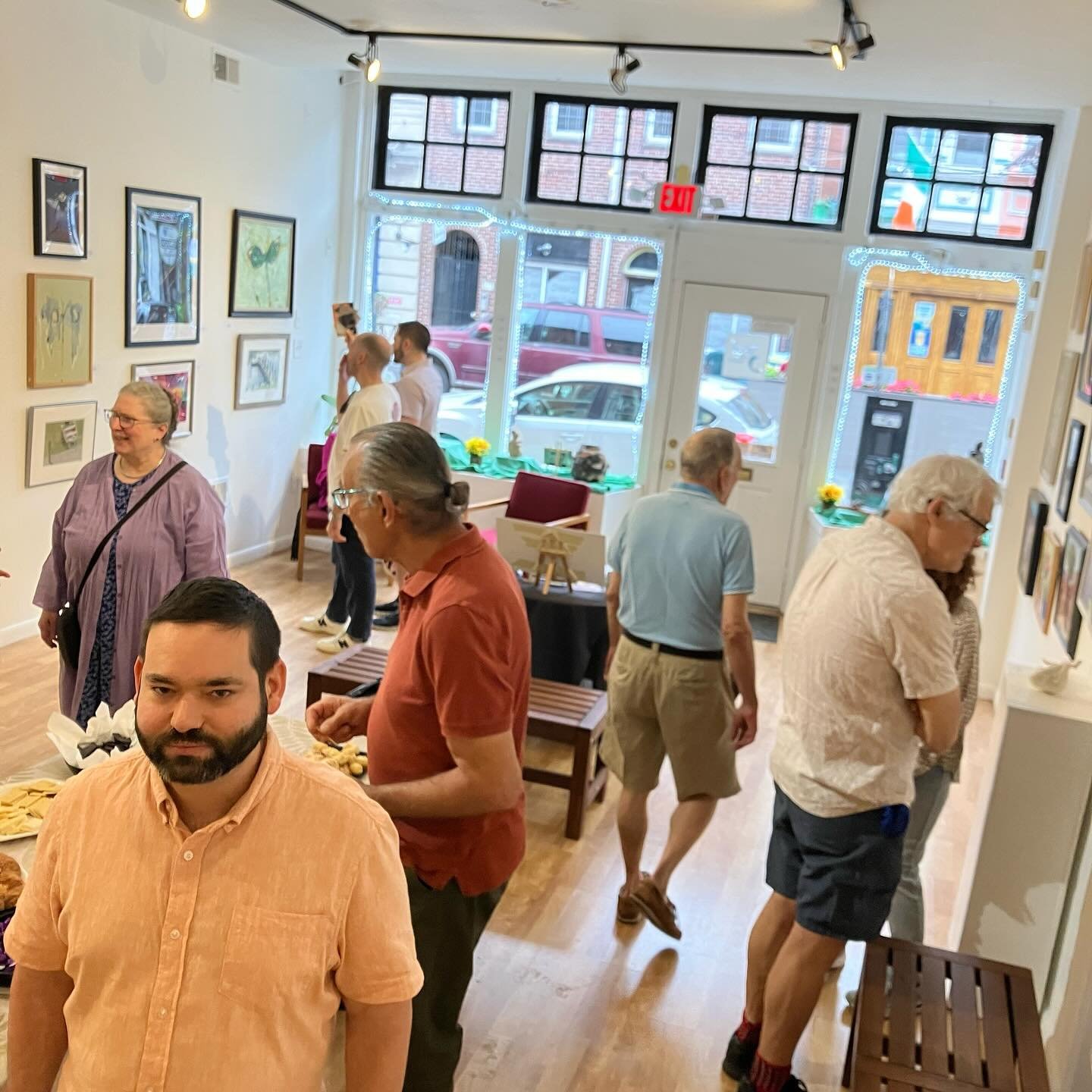 Opening reception. @southstreetphilly @qvnaorg #shopsouthstreet