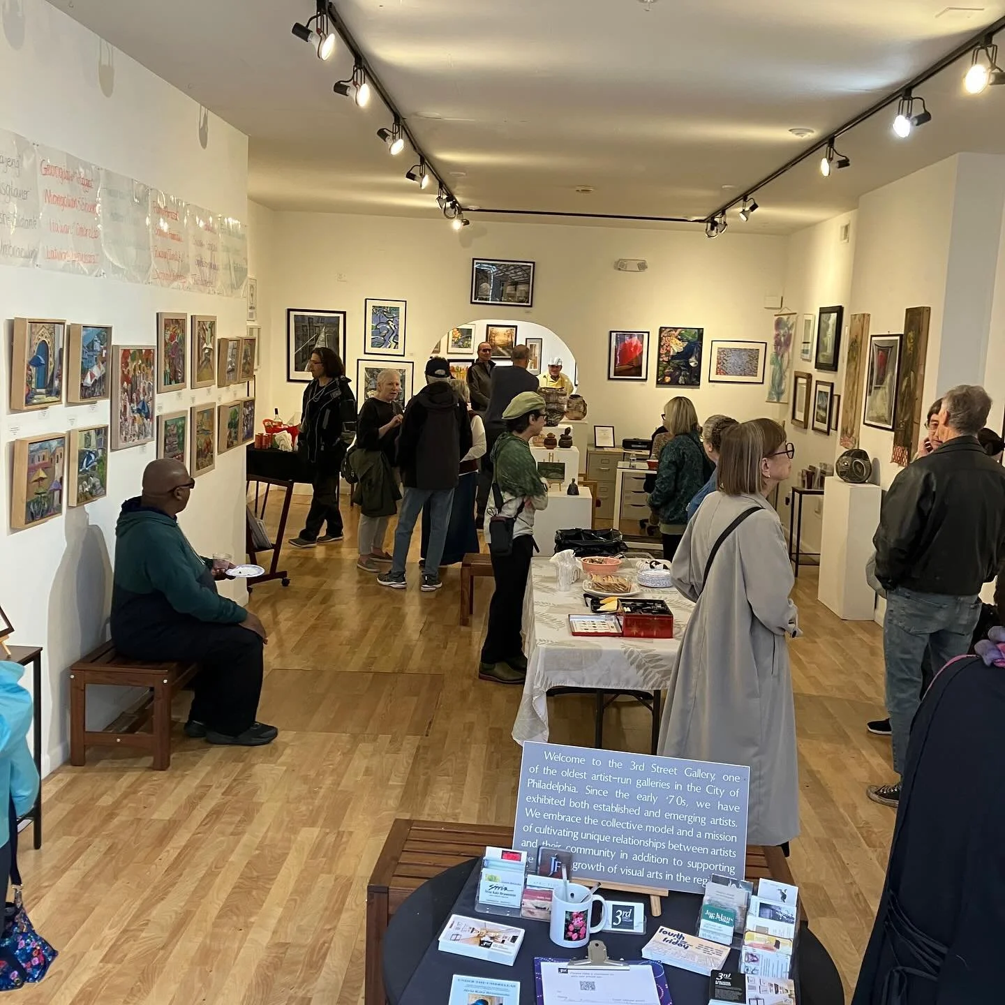 Opening reception until 4pm. #shopsouthstreet @qvnaorg @southstreetphilly