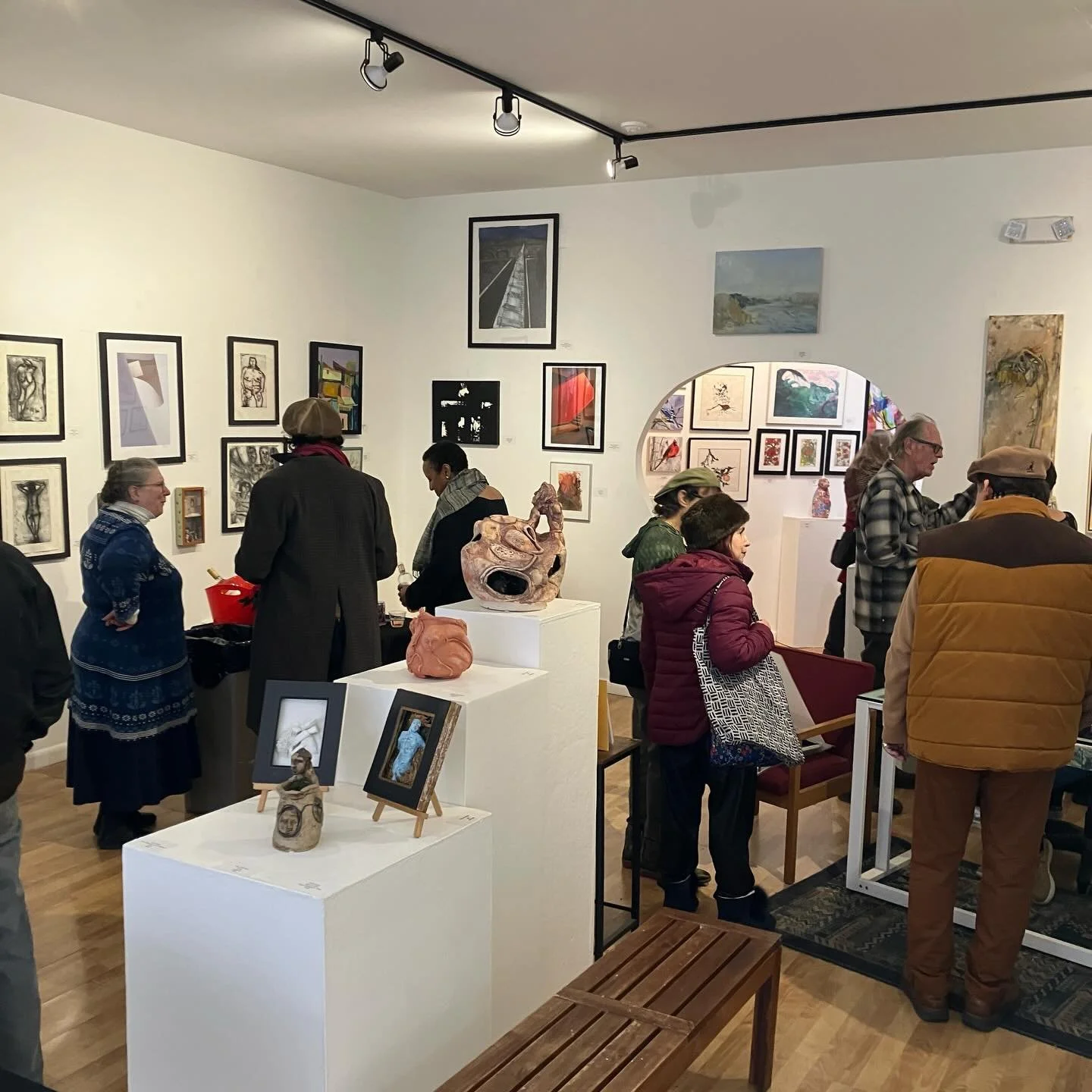 Opening reception. Now until 4pm.