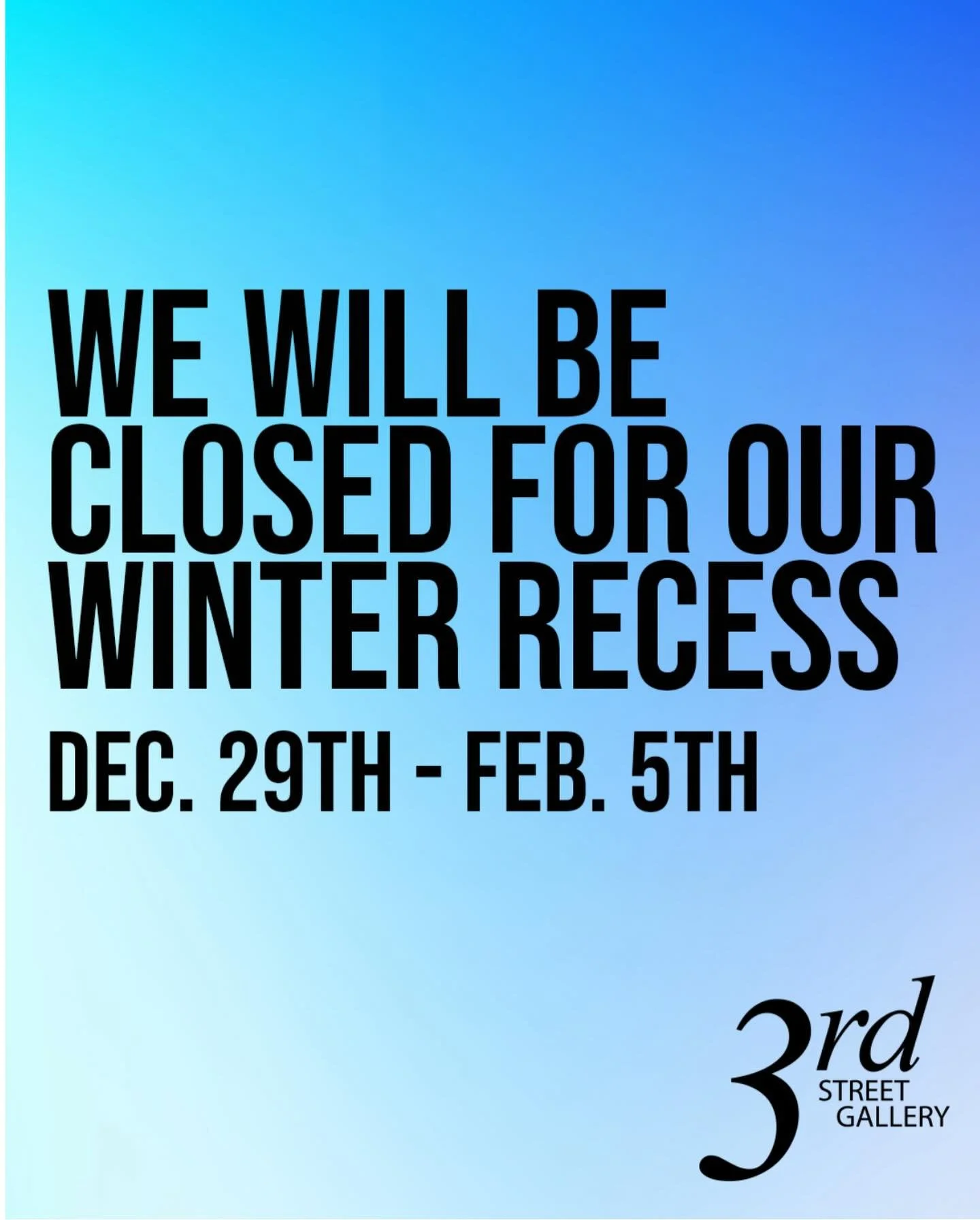 We will be closed for our winter recess from December 29 through February 5 as we prepare for our 2026 season😁 our first show of 2026 opening February 6 and we can&rsquo;t wait to see everyone then!