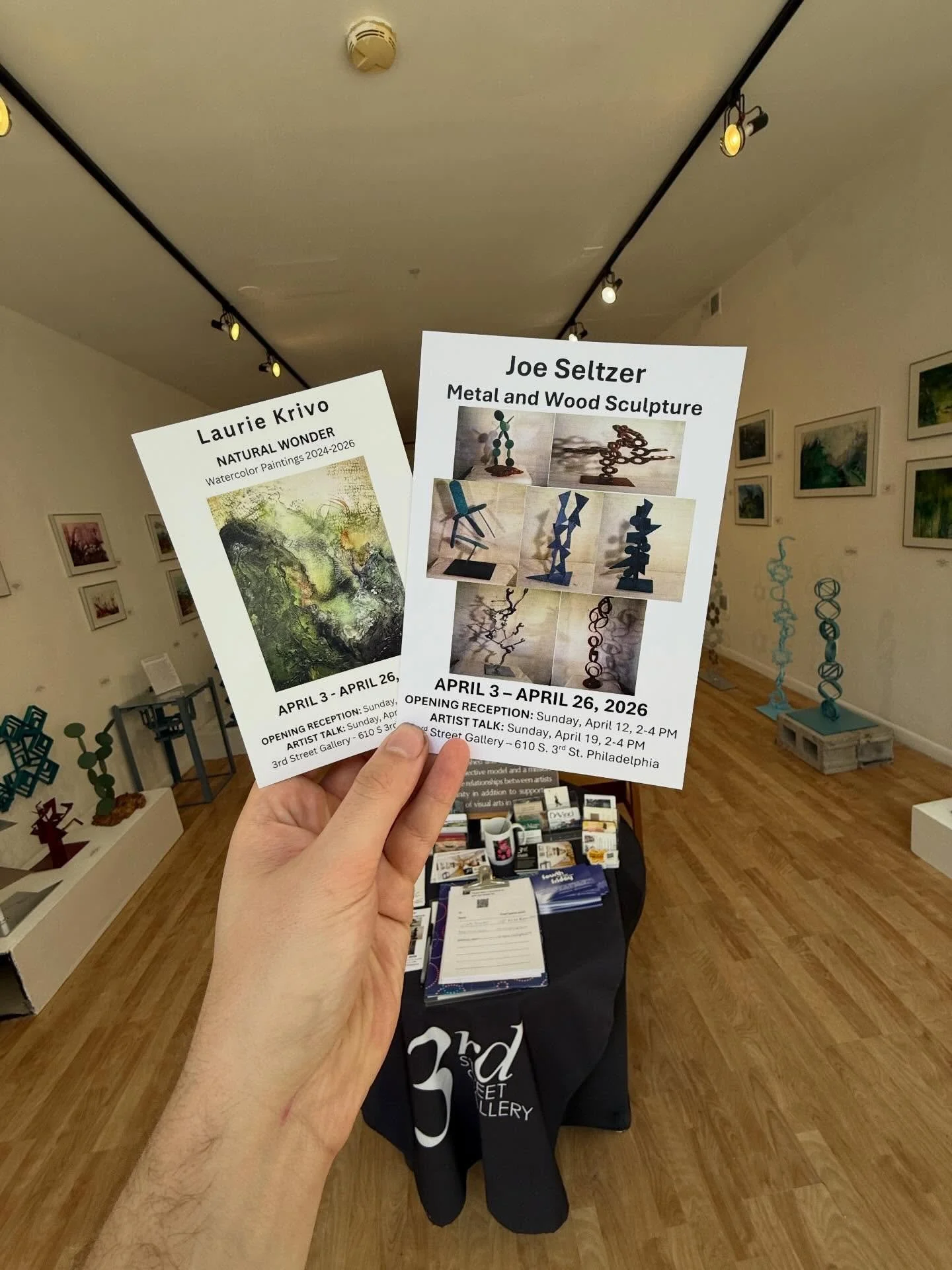 Open today from 12 to 4 PM enjoy the Easter promenade on South Street and stop by the Gallery to see our two newest shows✨