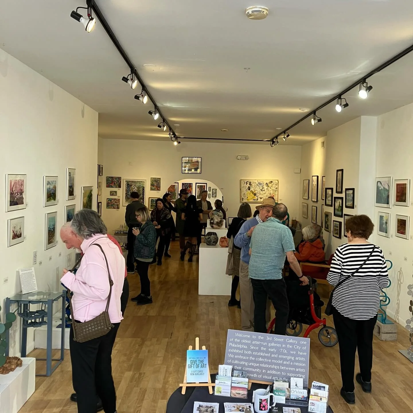 Artists&rsquo; reception.  Now until 4pm.