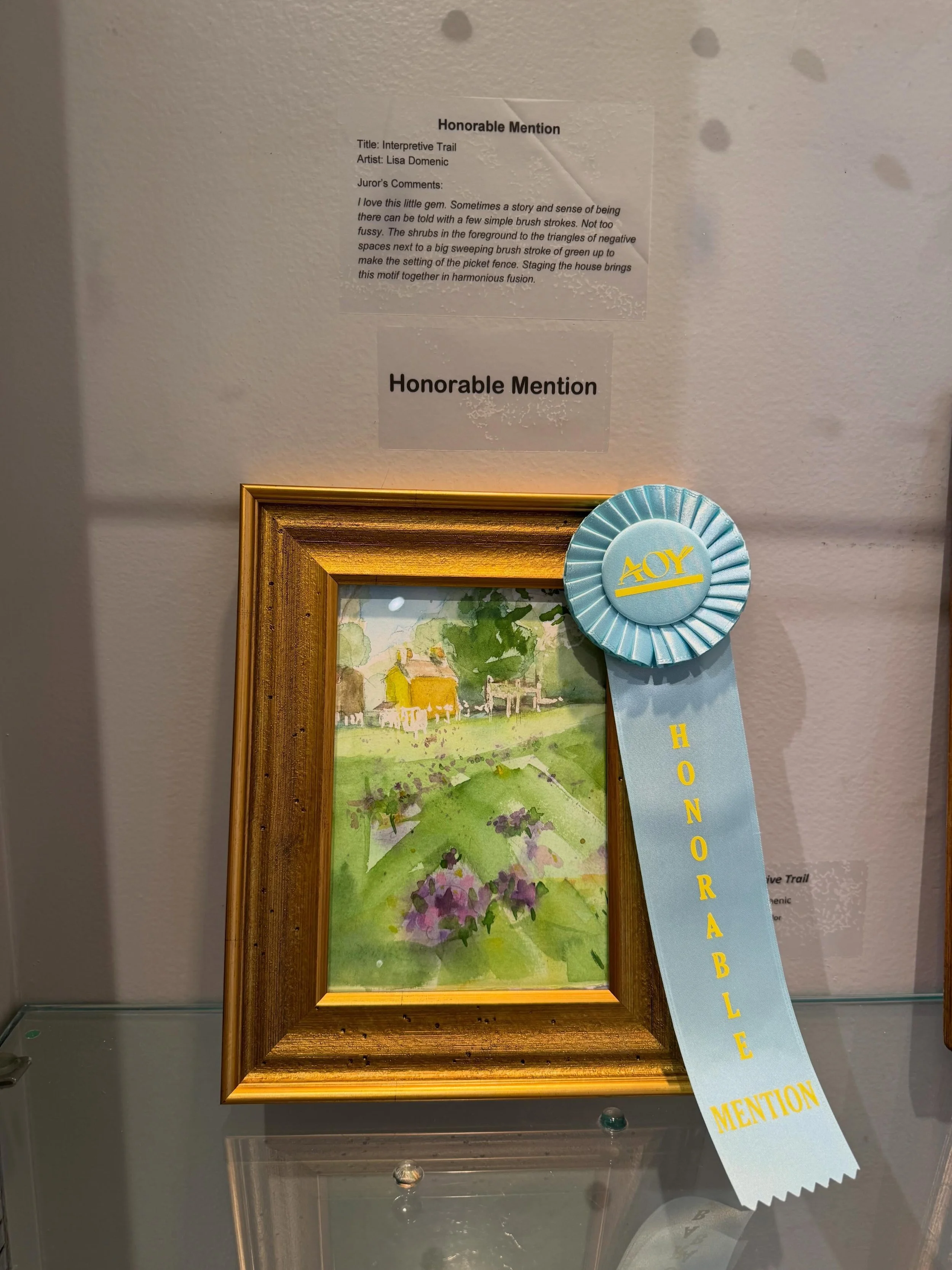 @3rdstreetgallery  member Lisa Domenic @canvasandpapers  received Honorable Mention.  Congratulations!!