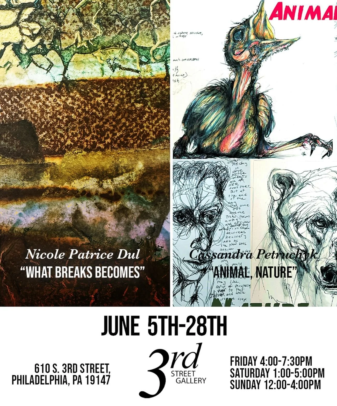 Two new shows opening for @phillyfirstfriday tomorrow ❤️